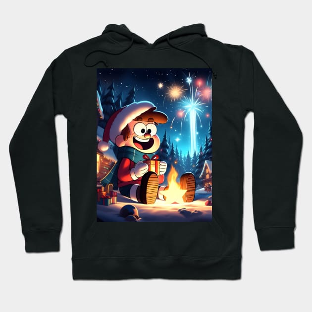 Unveiling Enigmatic Holiday Magic: Gravity Falls Christmas Art for Iconic Festive Designs! Hoodie by insaneLEDP